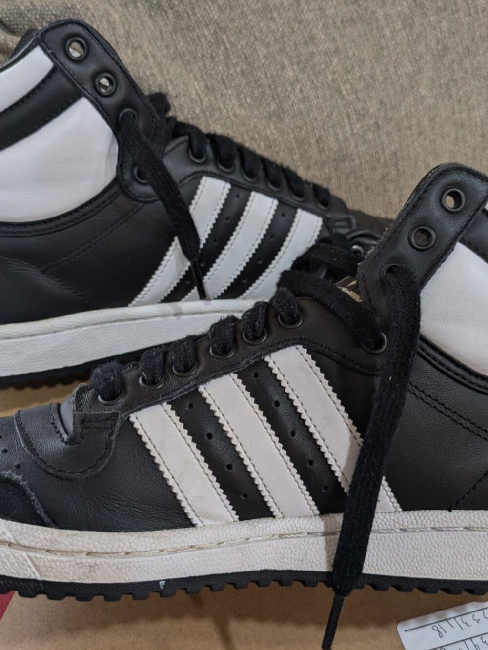 Adidas Top Ten Hi Black White GY8372 Men’s Size 7 Basketball Sneakers